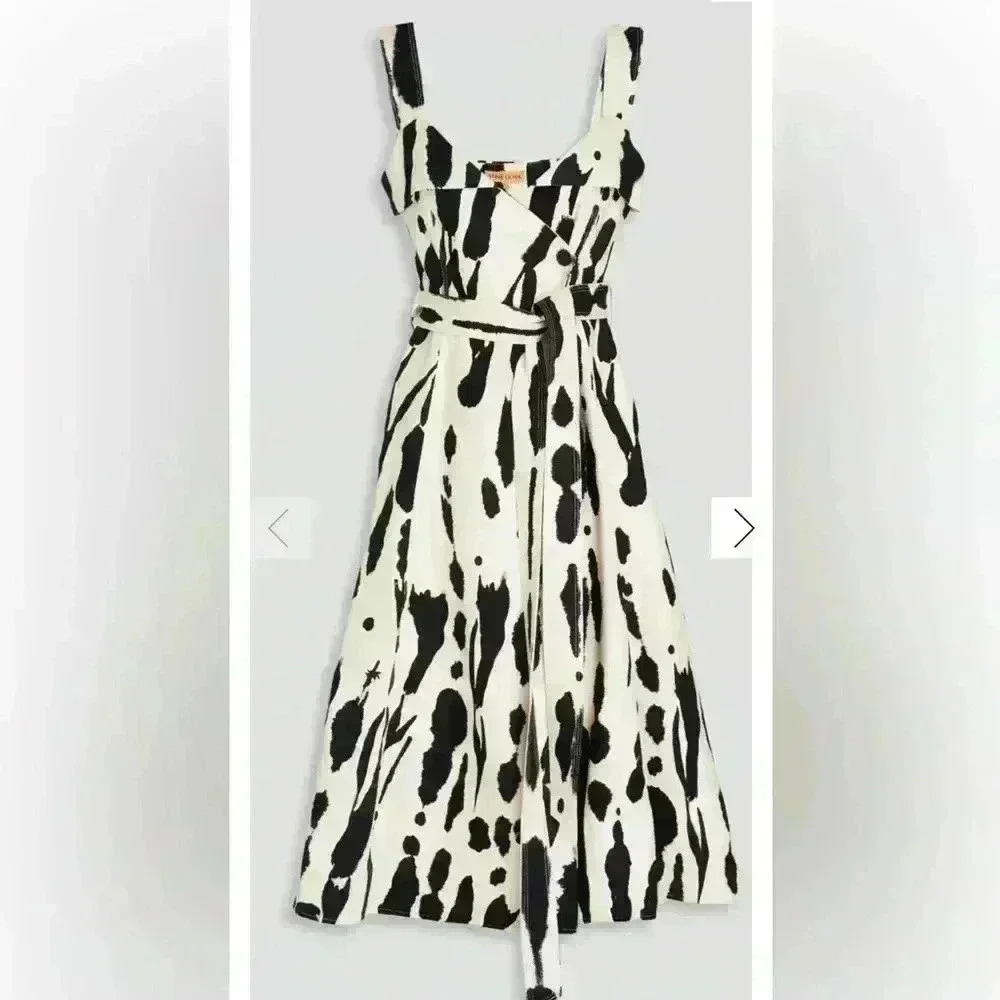 Stine Goya Gina Abstract Print Organic Cotton Dress - Picture 4 of 7